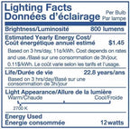 Jolux 4-Pack 5/6" LED Can Lights Retrofit Recessed Lighting,12W=60W,2700K SoftWhite,800 Lumens,Dimmable Adjustable Retrofit Downlight,ETL,Damp Rated,Simple Installation Can Lights,Bevel Trim