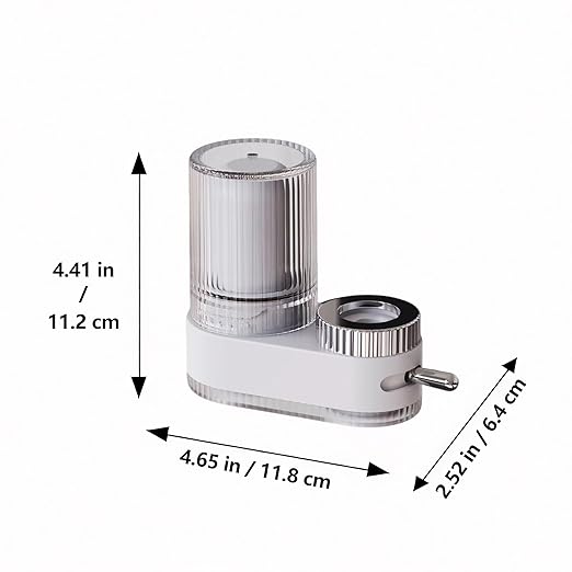 VYNTRA Faucet Water Filter, 7-Layer Kitchen Filter Water Faucet Element, 350 Gallons Activated Carbon Ceramic Filter Reduces 99% Chlorine, Limescale, Heavy Metals (2*Filter & 6*Adaptors) White