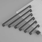 10 Pack 3.75 Inch(96mm) Hole Center Matte Dark Gunmetal Gray Modern Cabinet Pulls Kitchen Cabinet Handles Kitchen Cabinet Hardware Timeless Drawer Pulls for Dresser Cupboard Wardrobe, Gray(3.75x10)