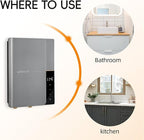11kW 240V Tankless Water Heater Electric, On Demand Instant Hot Water Heater, Up to 2.6 GPM, with LED Temperature Display, Self-Modulating Technology ETL Certified