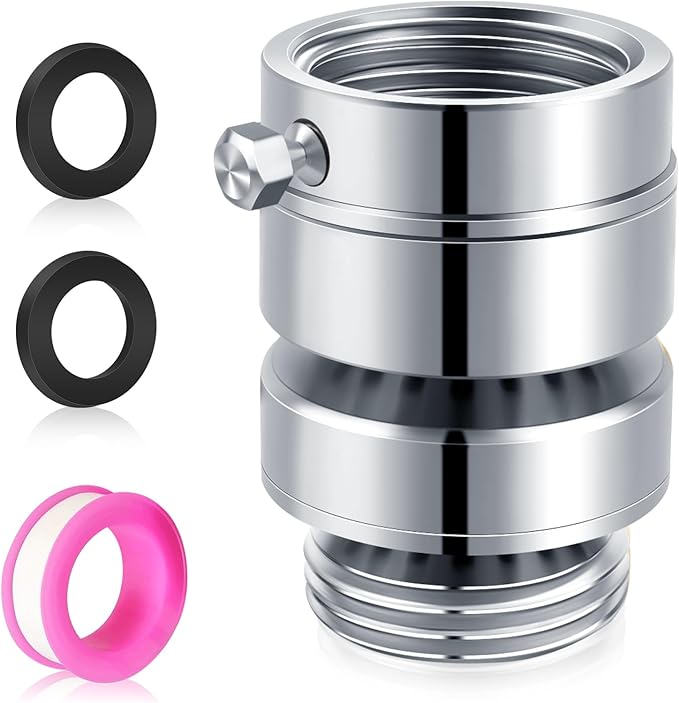 Boltigen Lead-Free Brass Self-Draining Vacuum Breaker 3/4'' GHT Female x 3/4'' GHT Male Hose Bib Anti Siphon Valve Backflow Preventer Adapter, for Outdoor Garden Faucet Spigot Repair Replacement