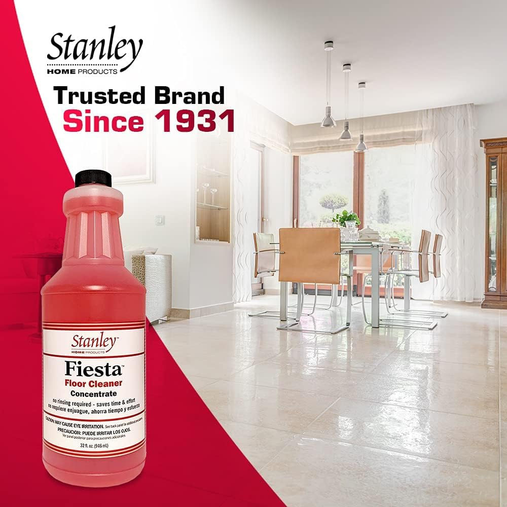 STANLEY Home Products Fiesta Floor Cleaner Liquid Concentrate - Eco Multisurface & Industrial Cleaning For Hardwood, Stone, Tile & Ceramic Floors