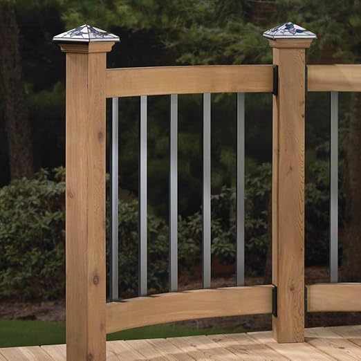 75 Pack Deck Balusters with End Caps&Screws 26'' Staircase Baluster, Upgraded Deck Spindle and Stairs Railing, Rectangle Deck Balusters for Deck Railing Porch