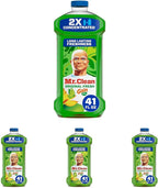 Mr. Clean All Purpose Cleaner, Floor Cleaner for Mopping Home, Bathroom, & Kitchen, Cleaning Liquid for Mop & Bucket, Cleaning Supplies, Multi-Surface Dilutable, Gain, 41oz (Pack of 4)