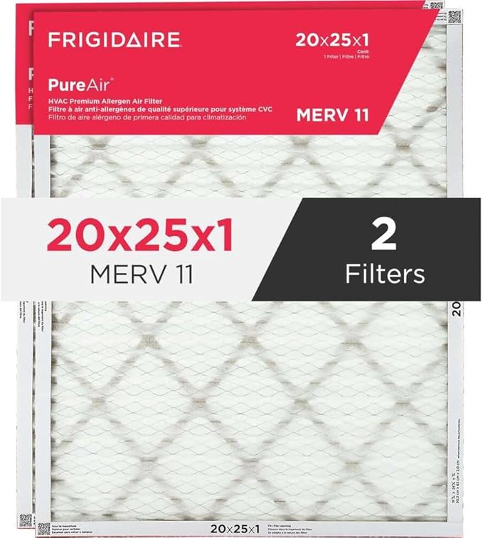 Frigidaire PureAir® 20" x 25" x 1" MERV 11 Air Filter - 2 Pack