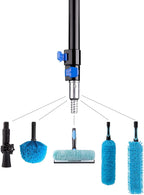 25 Foot High Reach High Ceiling Fan Cleaner Duster with 7-to-18 Foot Sturdy Light Weight Telescopic Extension Pole