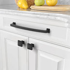 Asidrama 10 Pack 7.5 Inch(192mm) Hole Centers Kitchen Cabinet Handles, Matte Black Cabinet Pulls Kitchen Cabinet Hardware for Cupboard Drawer Pulls