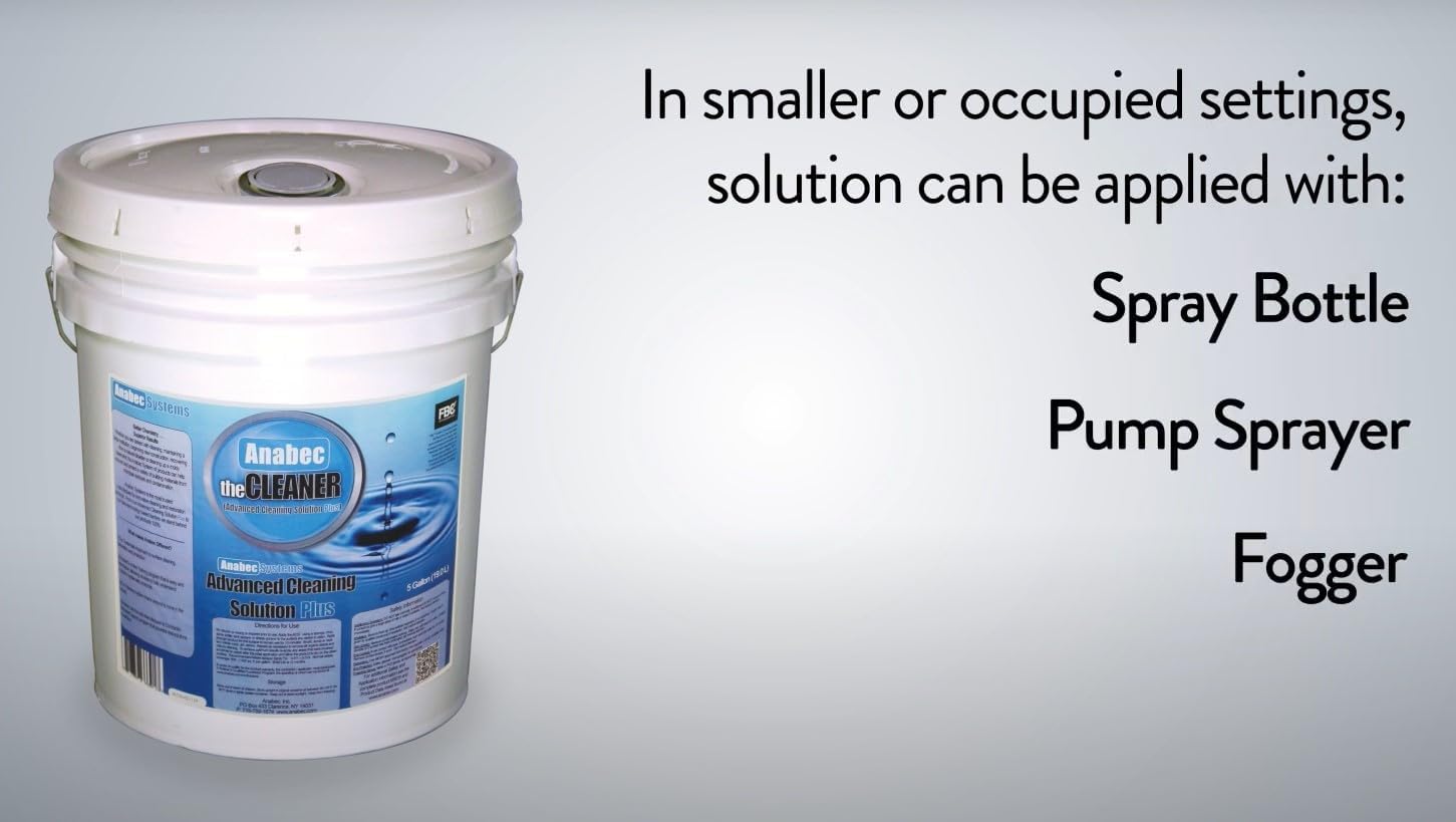 Crawl Space DIY Anabec Advanced Cleaning Solution, 5 Gallons - All-Purpose Commercial Cleaner for General Cleaning Applications