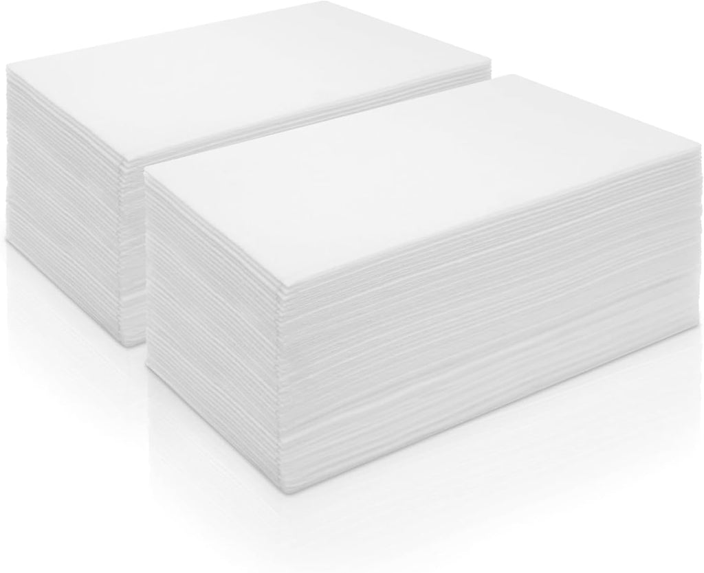 200-count Fresh Towel Disposable Linen-Feel Cloth-Like Guest Hand Towels (12"x16.5") for Bathroom, Kitchen, Party, Wedding, Restaurant or Events| Soft and Absorbent Disposable Napkins