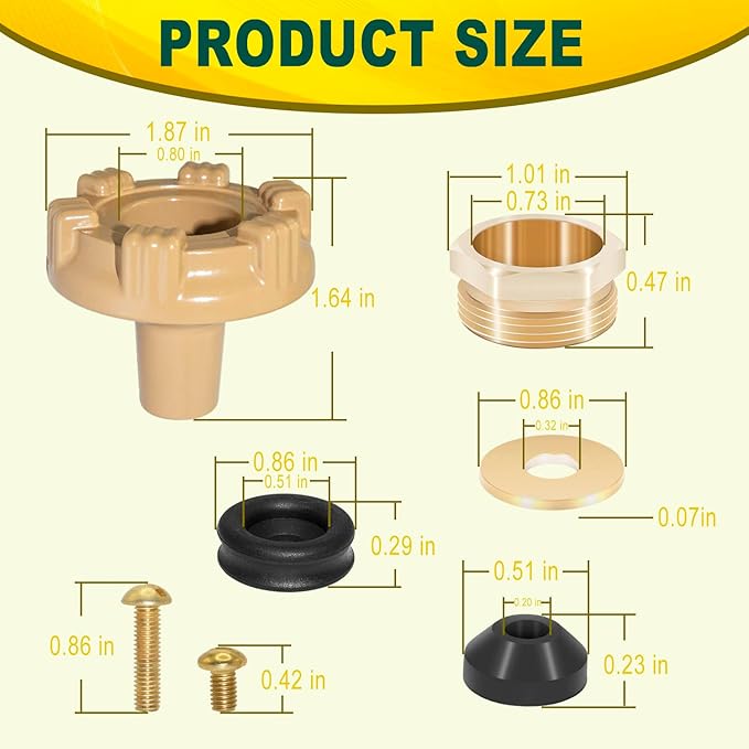 RK-14MH Outside Faucet Repair Kit Metal Handle Compatible with Woodford Model 14,Model 18