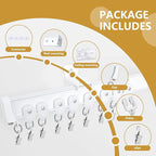 Bendable Ceiling Curtain Track Ceilings Mount or Wall Mounted Heavy-Duty Room Divider Curtains Rails for Living room Bedroom Shower Privacy RV Garage Dividers with Clips，White 24 FT