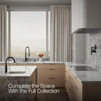 KOHLER K-REC22745-SD-BL Semi-Professional Kitchen Faucet with Soap Dispenser/Lotion Dispenser, Commercial Kitchen Sink Faucet with Pull-Down Sprayhead, Matte Black