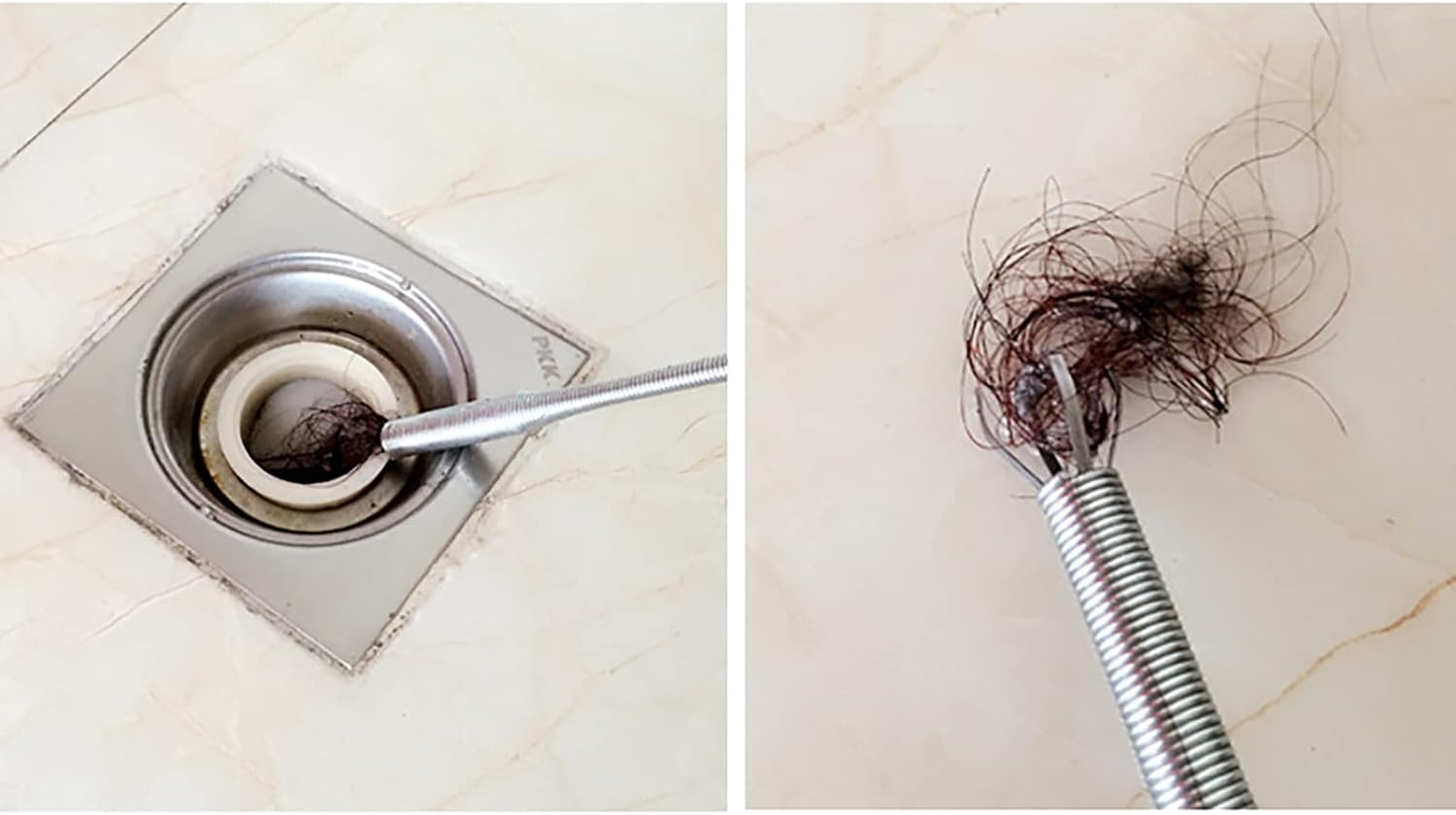 79 Inch Grabberable Pick-Up Tool 4 Claws-Spring Pipeline Dredge Hook Cleaner Retractable Sink Drain Clog Remover for Tube Drain Cleaning