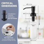 WEWE Black Kitchen Faucet with Soap Dispenser, Kitchen Sink Faucet with Pull Down Sprayer 3 Modes Stainless Steel Single Handle Single Hole Pull Out Matte Black Faucet for Bar Laundry RV Utility Sink