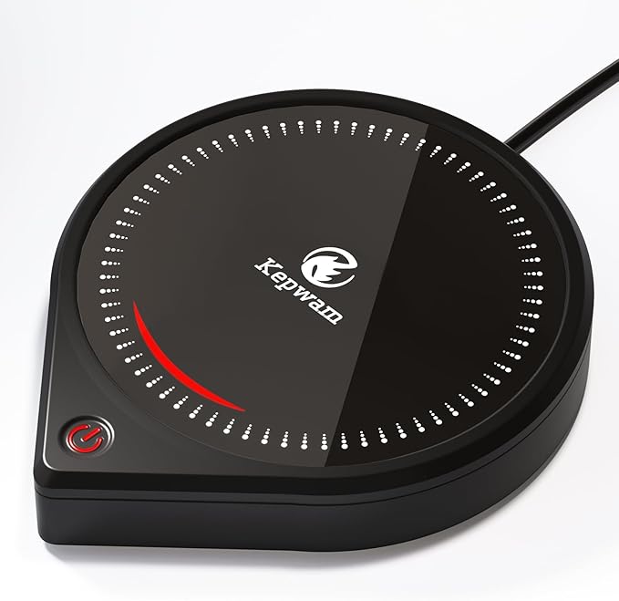 Coffee Mug Warmer for Desk, Smart Coffee Warmer with Touch Tech & Light, Coffee Cup Warmer with Gravity Sensor & Auto Shut Off, Candle Warmer Plate - Ideal Gifts for Dad and Mom