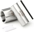 TAISHER 2PCS Stainless Steel Pipe Fittings, 3/4" NPT Female x 3/4" NPT Female Threaded, 2" Length Thickened Nipple Cast Pipe