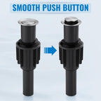 ALEASHA Pop Up Sink Drain Without Overflow, Bathroom Sink Drain Vessel Sink Stopper Pop Up Sink Drain Stopper, Pop Up Drain for Bathroom Sink Drain Strainer for Hair Catcher,Brushed Nickel