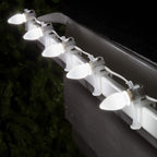 Wintergreen Lighting 25 Pack OptiCore C7 LED Christmas Light Bulbs - Replacement LED Christmas Lights Heavy Duty Premium Outdoor Christmas Lights, E12 Base (Cool White Smooth)