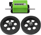 Rolling Meter Counter Digital Rolling Wheel 6 Digit Digital Length Counter for Measuring Textiles, Prints, Faux Leather, with Counter Range: 0-99999.9 Metres