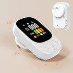 2 Pack 4-in-1 Carbon Monoxide Detectors Plug in with LCD Display and Test Button, CO/Gas Leak Detector Temp & Humidity Monitor