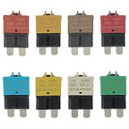 BOJACK Automotive Low Profile ATC ATO Fuse Manual Resettable Fuse Kit - 3A to 30A, 32VDC