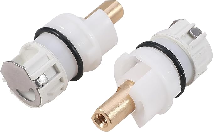 RP25513 Faucet Stem Assembly Compatible with Delta Two Handle Faucet Repair Kit with RP4993 Rubber Seat and Spring, Replacement Stems Cartridges for Delta Bathtub Shower Sink Bathroom Faucet, 2-PACK