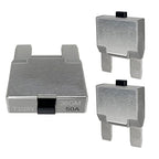 50 Amp Maxi Blade Circuit Breaker Fuse, Manual Reset, for Automotive, Marine, Truck (50A, 3 Pack)