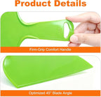 Putty Scraper 10" 3-Pack, Flexible Plastic Knife for Taping Drywall & Wall Repair, Value Pack Spreader for Spackling & Compound, Reusable & Easy Clean, Green