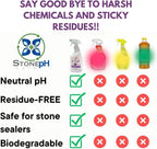 Natural Stone Cleaner - Limestone, Slate & Travertine Cleaner - Natural Stone Shower Cleaner For Marble - Concentrated PH Neutral Floor Cleaner Lavender (25 Fl. Oz)