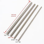 3/8"-16 Fully Threaded Rod Studs 2 Pack 10" Long Threaded Screw 304 Stainless Steel Right Hand Threads All Threaded Rod Studs for Anchor Bolts Clamps Hangers U-Bolts