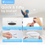 16 Pack 6 Inch LED Recessed Ceiling Light with Junction Box, 2700K-5000K 5CCT 1100 LM Brightness, Ultra-Thin Canless Wafer Ceiling Light, 120V, 12W, ETL FCC