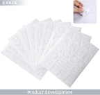 Outus 8 Sheets Vinyl Letter Stickers Self Adhesive Mailbox Alphabet and Numbers Outdoor Vinyl Letters for Scrapbooking Crafts Bulletin Board Classroom School Supplies(3 Inch,White)