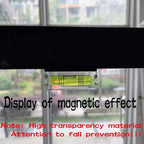 High Precision Mini Level Bubble Small Horizontal Bubble Three Line Horizontal Pearl Level Magnetometer 2PCS (With magnet)