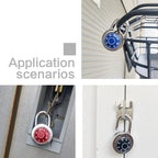 Combination Padlocks with Metal Body, Indoor Use for Gym Lockers & School Locker, ‌Black, 24-Pack