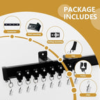 Bendable Ceiling Curtain Track Ceilings Mount or Wall Mounted Heavy-Duty Room Divider Curtains Rails for Living room Bedroom Shower Privacy RV Garage Dividers with Clips，Black 9 FT