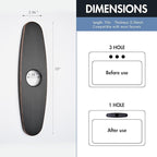 Faucet Cover Plate, Stainless Steel Deck Plate for Kitchen Sink Faucet Single Hole or Bathroom Faucet 1-3 Hole Faucet Hole Cover Round 10 Inch (Oil Rubbed Bronze)