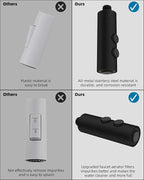 Hibbent Metal Pull Down Kitchen Faucet Head Replacement with 15 Adapters, Sink Spray Head, 2 Function Spray Nozzle Compatible with Moen, American Standard, Delta, Kohler Faucets, Oil-Rubbed Bronze