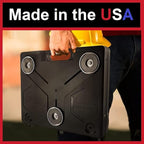 The OmniShelf Portable Workstation, Magnetic Toolbox, Laptop Stand w/ 50 lb Capacity, Hands Free Workstation, Attach to HVAC, Trucks, Walls, Poles etc. (Model # OSO1 - Magnets)