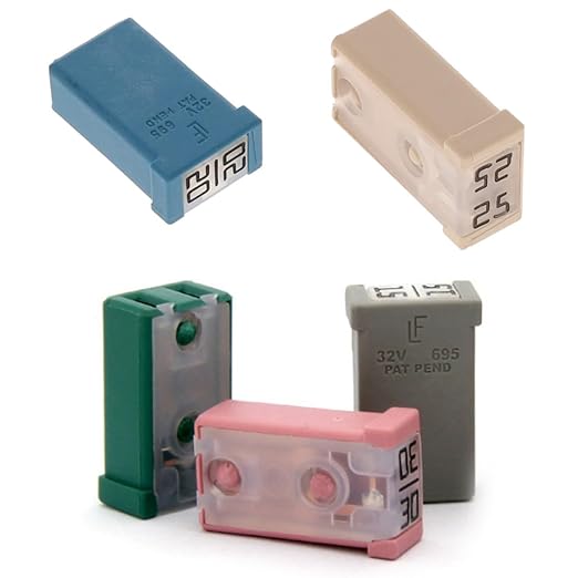 15A 20A 25A 30A 40A 32V Mini Automotive MCASE Shaped Cartridge Fuse Kit (Pack of 20pcs)