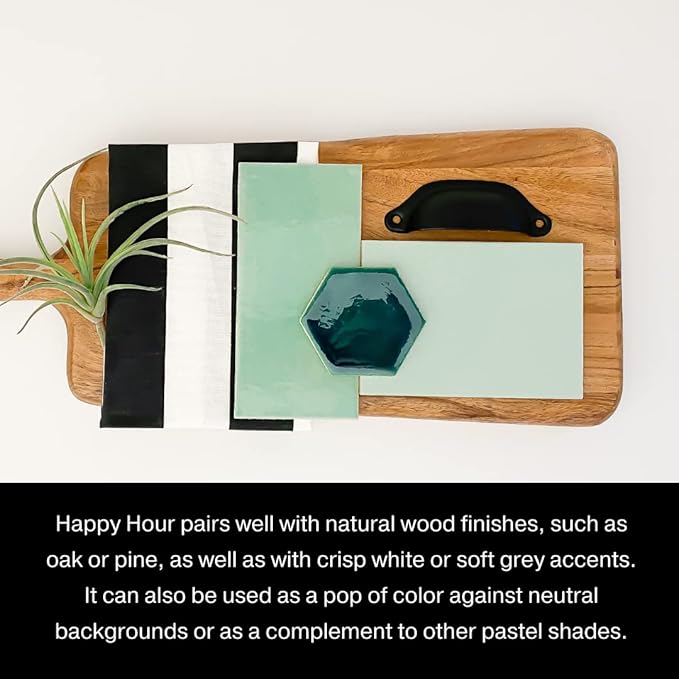 Country Chic All-in-One Chalk Paint for Furniture, Cabinets, Home Decor, Eco-Friendly, Matte Finish, Built-In Primer & Top Coat for Wood, Metal - Happy Hour (Mint Green) - Quart 32 oz (950 ml)