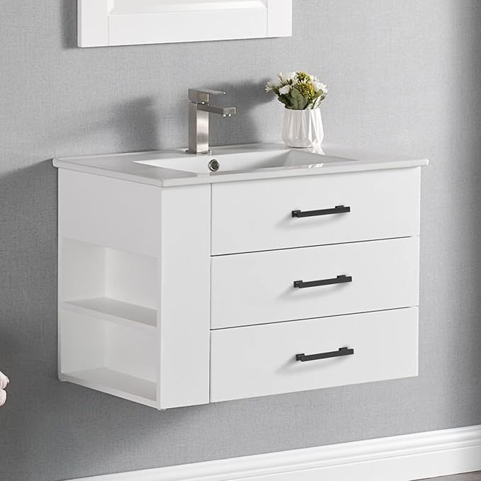 Asidrama 6 Pack 5 Inch(128mm) Matte Black Kitchen Cabinet Handles, Cabinet Pulls Kitchen Cabinet Hardware for Cupboard Drawer Pulls