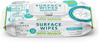 1 Pack Surface Wipes with Bleach, All-Purpose Cleaner for Bathroom, Kitchen, Office, 72 Count Soft Flow, Fresh Scent, Lint Free & Durable