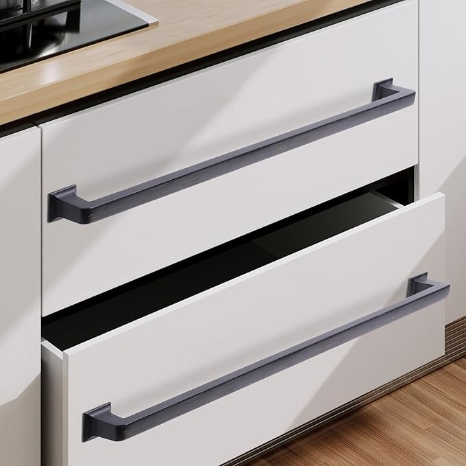 COTYKILEY 10 Pack 10 Inch(256mm) Oil Rubbed Bronze Cabinet Handles Kitchen Cabinet Pulls Cabinet Door Handles Kitchen Cabinet Hardware Cupboard Drawer Pulls Dresser Handles