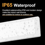 Aipsun Porch Wall Lights 59inch Long Strip Modern Outdoor Wall Light Fixture, White Wall Mount Lighting Sconce Exterior Lights Wall Sconce 3000K for House Living Room Corridor(1 Pack)