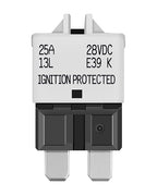 LENKRAD Automotive 25 Amp ATC/ATO Resettable Fuse 25A Manual Reset Standard Blade 25Amp Fuses Manual-Reset Circuit Breaker 25A for Car Truck RV Marine Boat Trolling Motorhome, 5 Pack