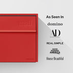 Wall Mount Mailbox - Small, Anti-Theft Locking Mailbox, Weatherproof Mailboxes for Outside The House, 13.5" H x 15" L x 5.5" D - Red