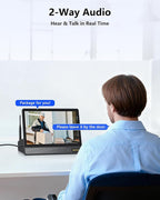 【All-in-One Security System】 4MP PTZ Security Cameras Wireless Outdoor, WiFi Home Surveillance System, Outside Wireless Security Systems Surveillance DVR Kits