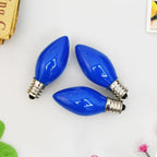 SUNSGNE C7 LED Blue Replacement Christmas Light Bulbs, 0.6W LED E12 Candelabra Base Bulbs - Great for Christmas Outdoor String Lights, Salt Lamp, Night Lights, Decorative Lights, Pack of 25