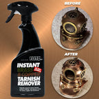 FLITZ Instant Brass and Copper Tarnish Remover - 32oz Bottle of USA-Made Organic Rust Remover Spray (No-Rub) - Removes Stains & Oxidation from Glass & Aluminum - Brass Cleaners That Work (1 Pack)