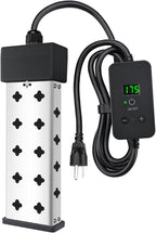 Immersion Water Heater 1800W, Portable Submersible, Real Time Temp Display, Thermostat Temp Control, Dry Burn Protection, Heating for Buckets Bathtubs Hot Tubs Above Ground and Inflatable Pools